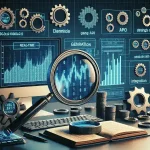 "Realtime stock data API tools for financial data integration - visual representation of API integration process with stock market graphics and charts."